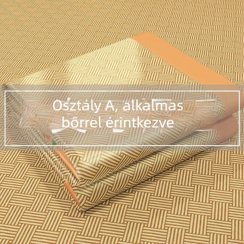 Jég-selyem matrac hímzett, kínai stílus, kémiai rost, prémium