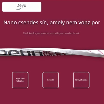 Deyu Nano-perforált függöny sín — csendes csúszás, műanyag, modern egyszerű stílus, oldalsó felszerelés