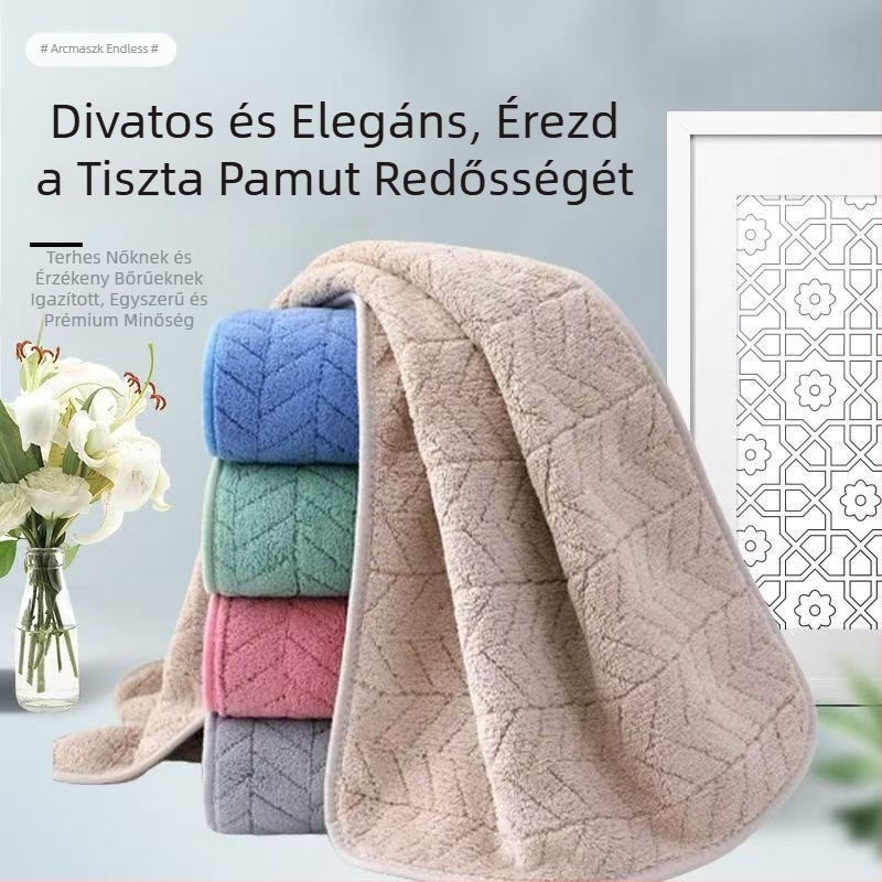 Arc törölköző, korall fleece, 150D szál, 120–140 g, jacquard és sima szövet, nyomtatott logó