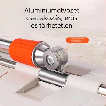 Laminált szövésű lapos mopfa padlókhoz — fej szuperfin rostból, rozsdamentes acél rúd, négy oldalú víznyomás, kettős hajtás