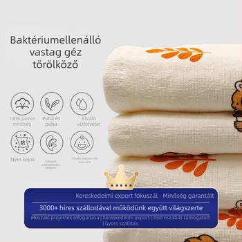 Baba géz törölköző, 32 szál, nyomtatási folyamat, 80–100 g, testre szabható