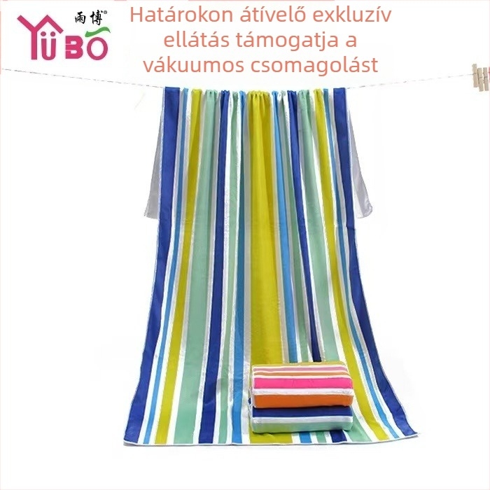 Yubo mikroszálas strandkendő, warp-kötésű, nyomtatott, 150D, 200–300 g