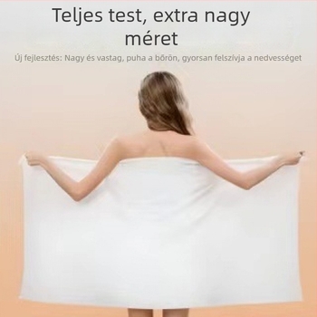 Egyszer használatos fürdő törölköző, vastított és megnövelt, hordozható és puha; poliészter anyag; gyapot tartalom; szövés: sima szövés