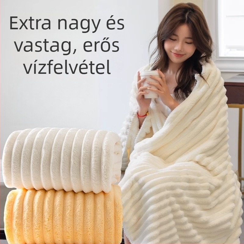 Szállodai fürdőlepedő, hosszú szálú pamutból, egyszerű szövés, 40 g, nedvszívó és puha