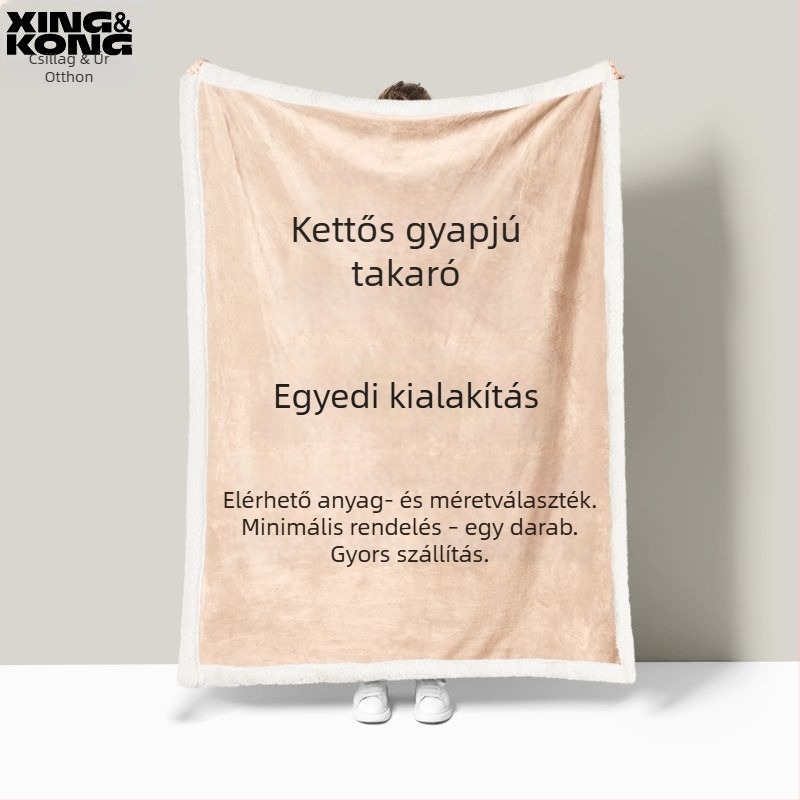 Kasmírszőr pléd - poliészter rost, 300–499 g, őszi és téli időszak, testreszabható