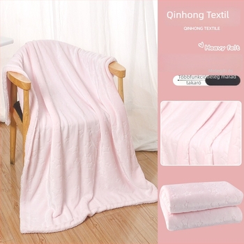 Flaneles virágmintás takaró, poliészter, 400 g/m², tavasz–ősz, egyszínű minta, modern minimalist stílus