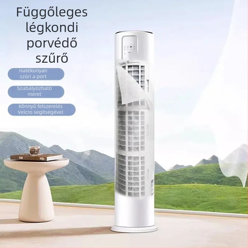 Függőleges klímaberendezés porvédő szűrőmembrán, nem szőtt anyag, 3 darabos csomag, légbeömlő kupak, modern minimalista stílus