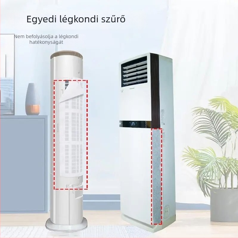 Függőleges klímaberendezés porvédő szűrőmembrán, nem szőtt anyag, 3 darabos csomag, légbeömlő kupak, modern minimalista stílus