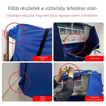 Légkondicionáló borító – PVC anyag, Junsheng márka, testreszabható feldolgozás, stílus: új kínai stílus