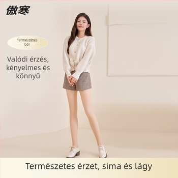 All-in-One harisnya velúr anyagból fleece-béléssel, nylon/polyester/spandex keverék, közepes vastagságú, karcsú szabás, őszi-téli
