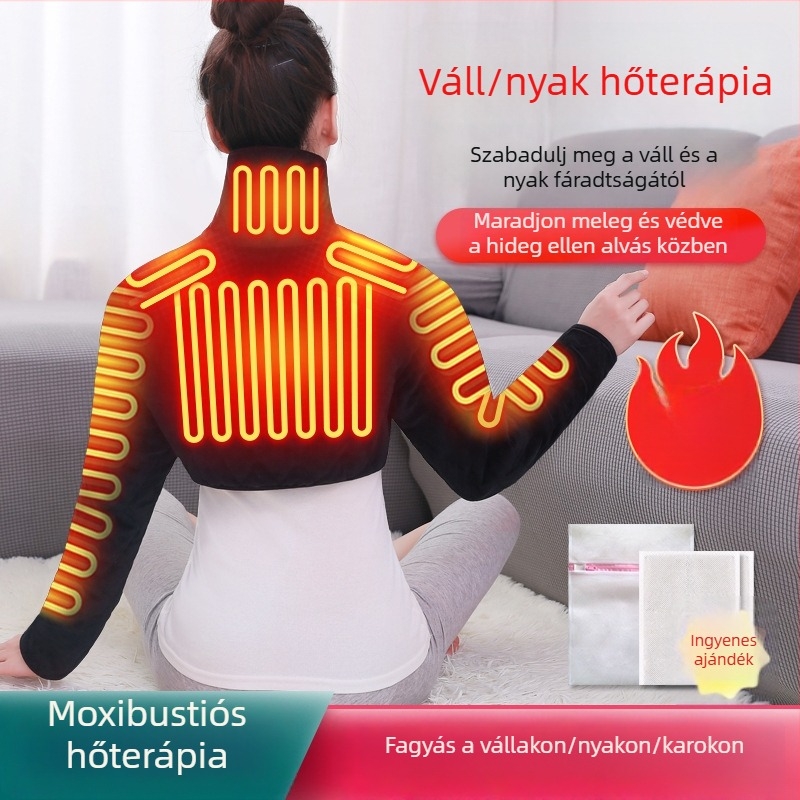 Xiangfutang elektromos fűtésű vállruha, 24V, 48W, hőmérséklet-szabályozás 45–65°C, szénszálas infravörös fűtés