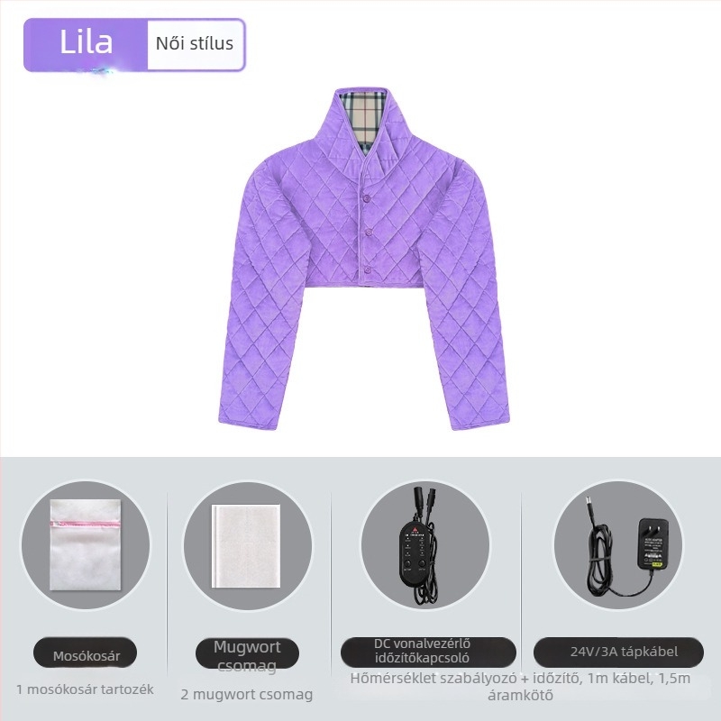 Xiangfutang elektromos fűtésű vállruha, 24V, 48W, hőmérséklet-szabályozás 45–65°C, szénszálas infravörös fűtés