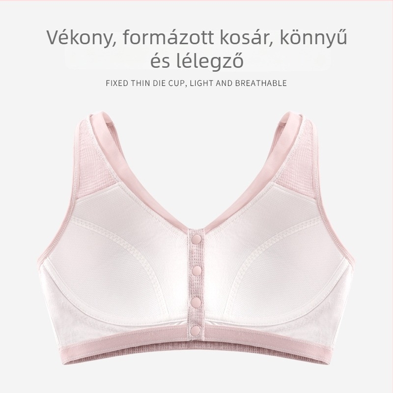 Drótnélküli melltartó, mellény-stílus, Modal anyag, teljes kosár, elülső kapocs