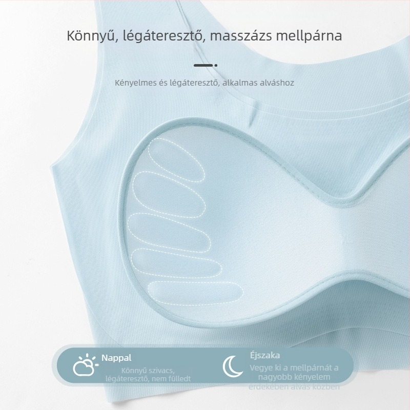 Vezeték nélküli sportmelltartó, varrás nélküli felső, vékony formázott kosár, teljes fedés, nagy méret középkorú nőknek