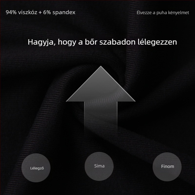 Fekete női V-nyakú hosszú ujjú póló, karcsúsított szabásban, tavasz–ősz 2025.