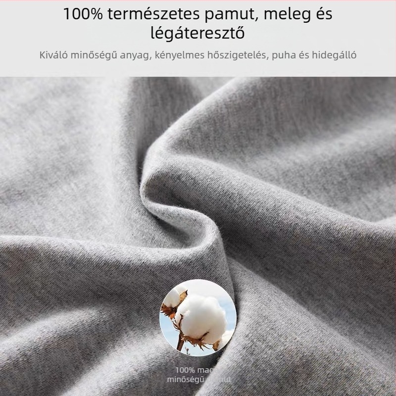 Laza szabású hosszú ujjú póló 100% pamutból, kerek nyakú, valódi zsebbel