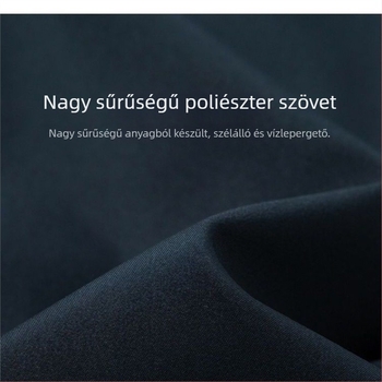 Férfi téli kapucnis pamutkabát, laza szabás, vastag töltettel