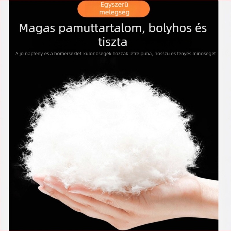 Férfi téli pamutból bélelt kabát, szélvédett állógallérral, fleece béléssel, laza szabású