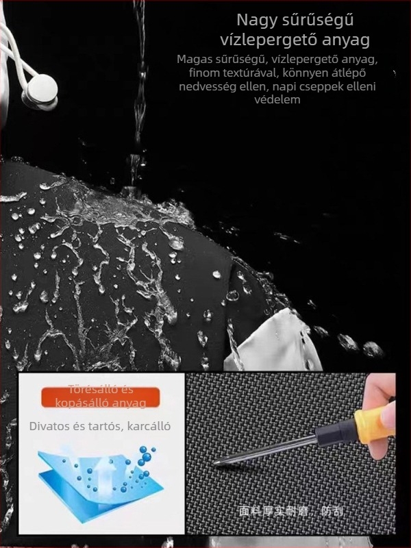 Grafén fleece-béléssel vastag téli férfi pamut kabát kapucnival, levehető zipzárral M2852