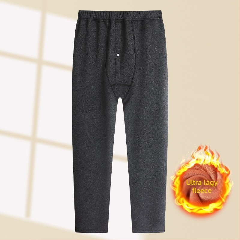 Időseknek szóló melegítő készlet – dupla rétegű felső Milk Silk és poliészterből, kardigán Sherpa Velvet és nadrág, meleg, antibakteriális, anti-pilling