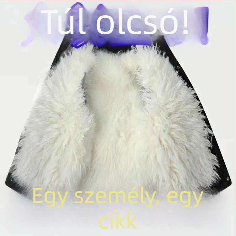 Férfi téli kabát pamut töltéssel, integrált bőrrel és szőrmével, vastag és meleg, kapucnis