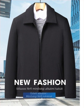 Téli kabát kapucnival és reverrel, gyapjú külső és nyúl szőrből készült bélés (2025 tavaszi modell)