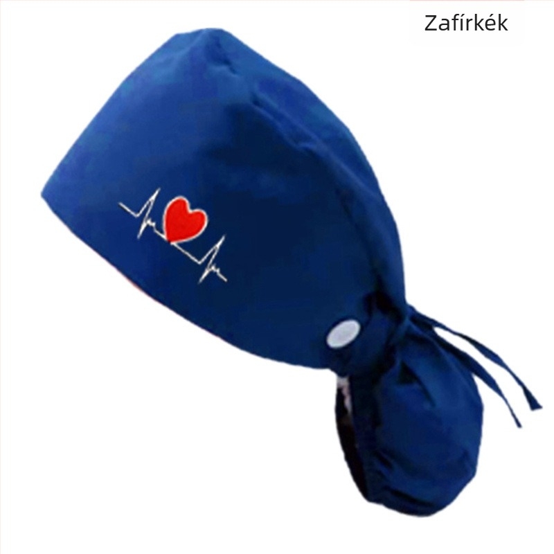 Uniszex pamut lapos tetejű sapka, twill szövet, virágos minta, hátul gumi pánt, logó nyomásának lehetősége