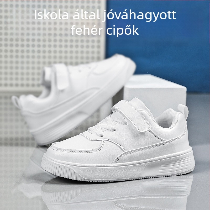 Unisex gyerekcipő, mikroszálas felsőrész, vízálló, Velcro-zár, MD talp