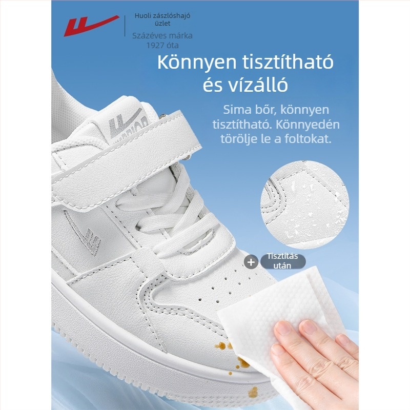 Warrior gyerekeknek fehér sportcipő, koreai stílusú, könnyű, belső hálós béléssel