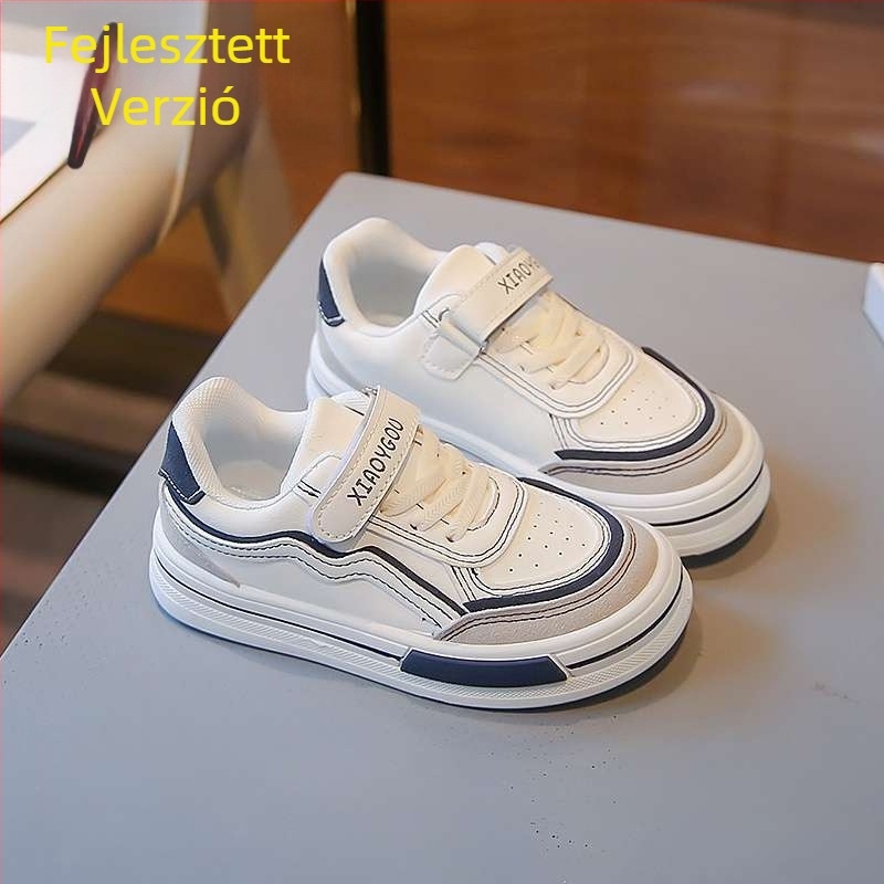 Gyerekeknek szánt campus-stílusú mesh sneaker, légáteresztő felsőrész, középmagasságú, gumitalp, 4–6 éveseknek