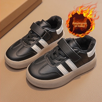 Platform cipők gyerekeknek Velcro-zárással, PU felsőrész, csúszásmentes gumitalp, textil talpbetét