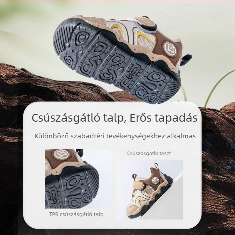 Bramil gyerekcipő, uniszex, alacsony profilú, Velcro-záras, kültéri sportcipő, őszi 2025