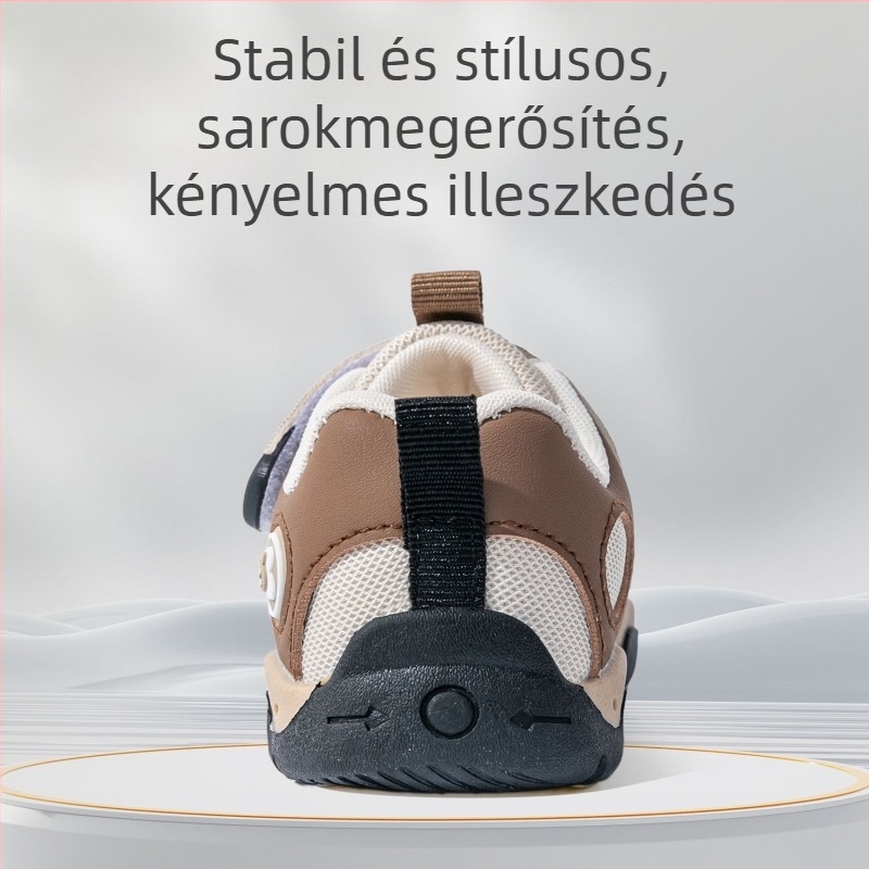 Bramil gyerekcipő, uniszex, alacsony profilú, Velcro-záras, kültéri sportcipő, őszi 2025