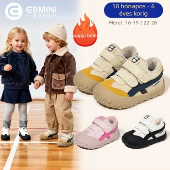 Inbemini gyerekeknek sportcipő, puha talpú, légáteresztő, alacsony felsőrész, Velcro-zár