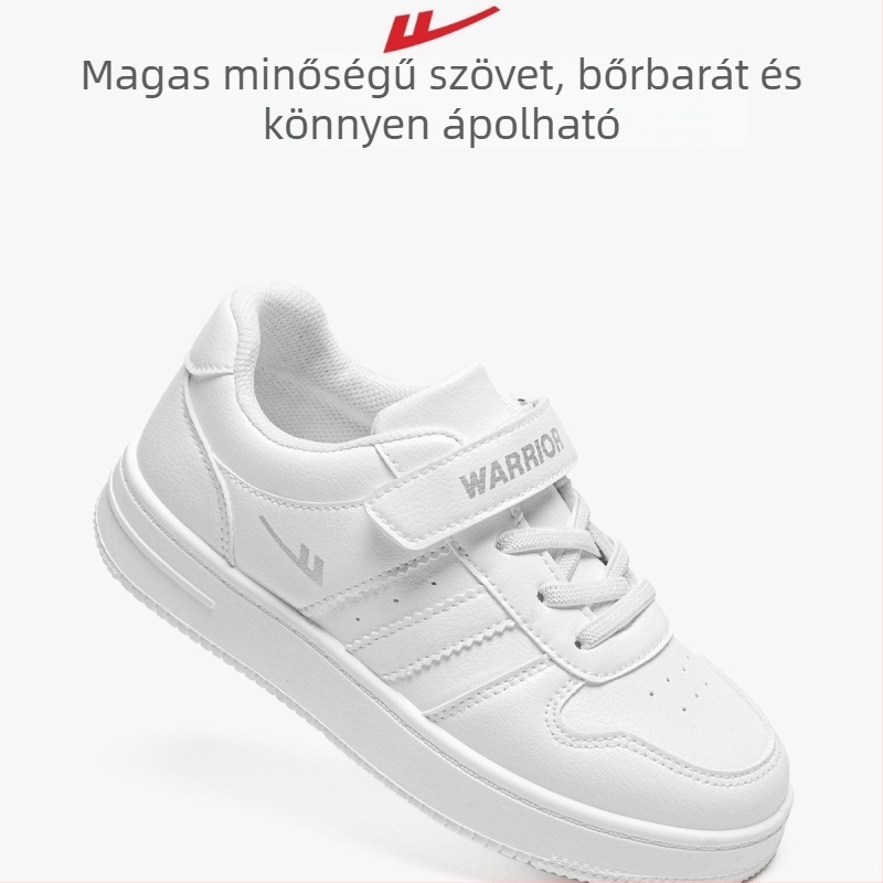 Gyerekeknek szabadidős cipő, könnyű műbőr felsőrész, Velcro-zár, PVC talp, 2025-őszi