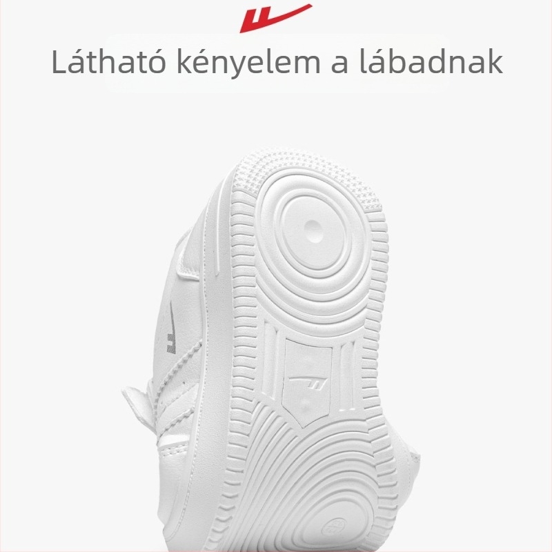 Gyerekeknek szabadidős cipő, könnyű műbőr felsőrész, Velcro-zár, PVC talp, 2025-őszi