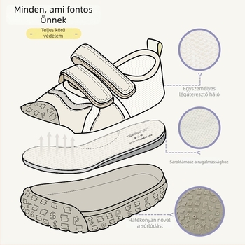 Topstar gyerekek nyári sportcipők, légáteresztő hálós felsőrész, Velcro-zárás, TPR talp, egyszínű dizájn, felső rész: szuper rost, 1–12 év közötti gyerekeknek, uniszex