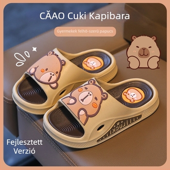 Gyerekeknek készült flip-flopok rajzfilm mintával, PVC felsőrész és talp, légáteresztő, kopásálló, csúszásmentes