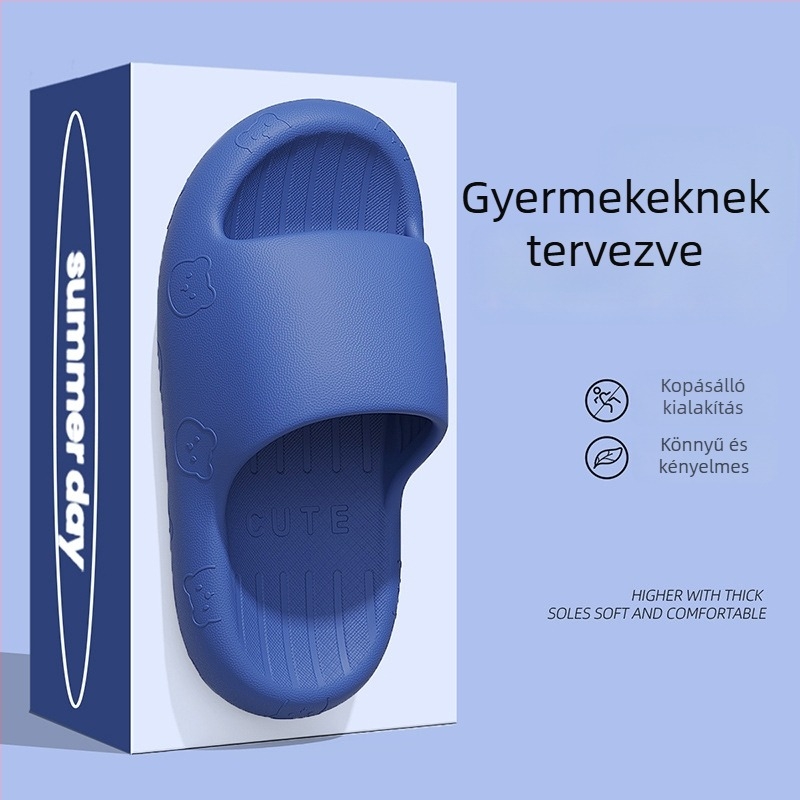 Gyerekeknek való nyári EVA talpú papucs, csúszásmentes, lélegző, uniszex