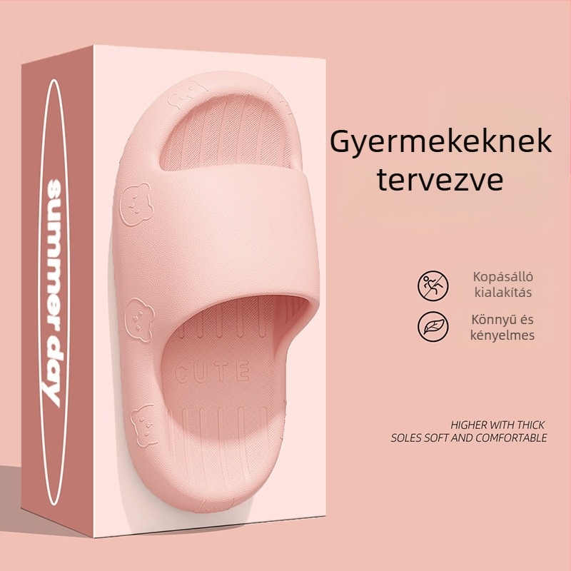 Gyerekeknek való nyári EVA talpú papucs, csúszásmentes, lélegző, uniszex