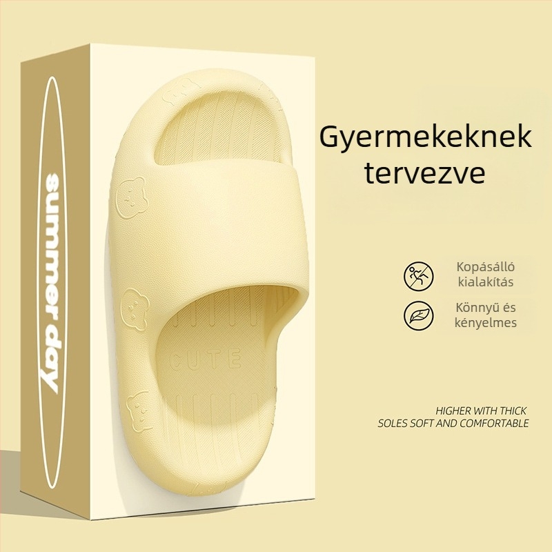 Gyerekeknek való nyári EVA talpú papucs, csúszásmentes, lélegző, uniszex