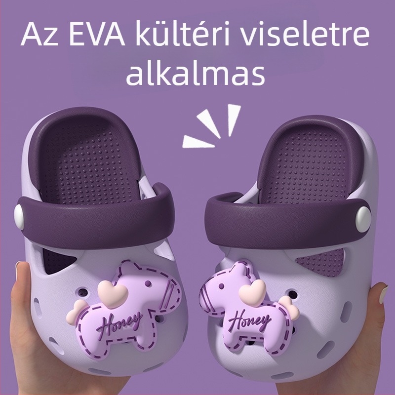 Lyukas nyári gyerek szandál, csúszásmentes puha talppal, könnyű, uniszex 1-3 éveseknek