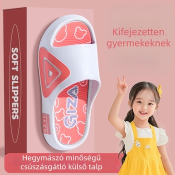 Sidadime uniszex gyerekeknek szánt szandál PVC felsőrészel és EVA talppal, csíkos mintázatú, lélegző, csúszásmentes nyári lábbeli 7–16 éveseknek