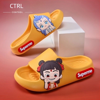 Uniszex PVC papucs Cartoon mintával, PVC felső rész és talp, lélegző és csúszásmentes