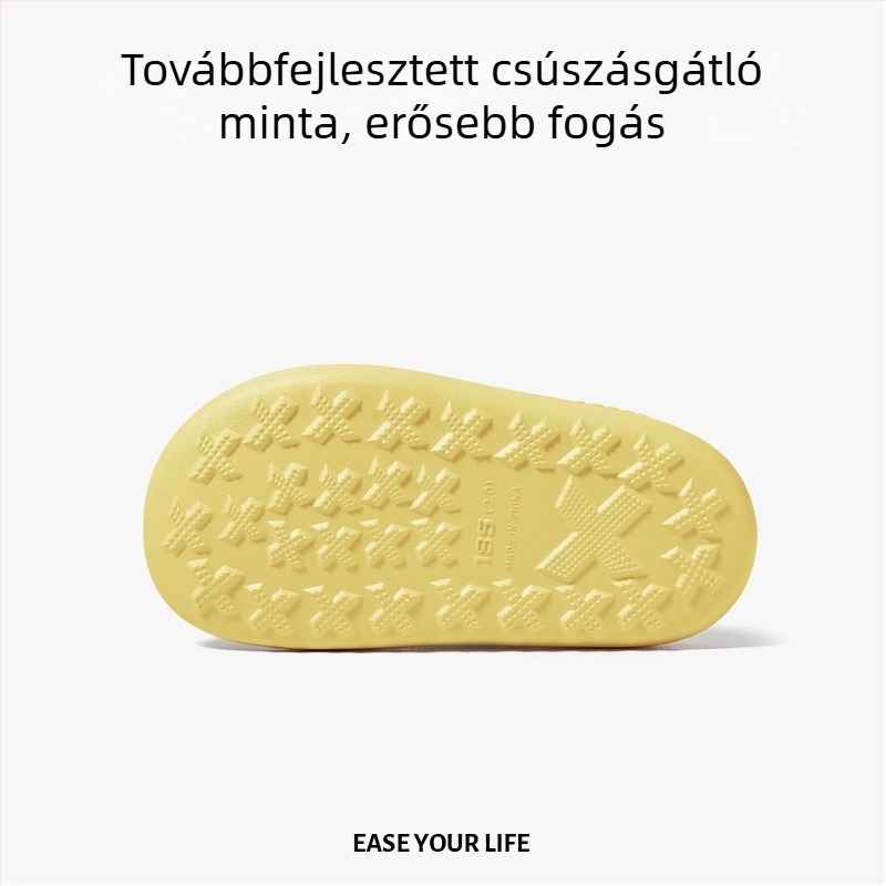 Kis cápa mintás gyerek szandál, puha talpú, csúszásmentes beltéri nyári papucs