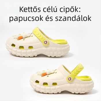 Gyerek EVA klumpa, uniszex, csúszásmentes, 4–16 éveseknek, nyár, strand