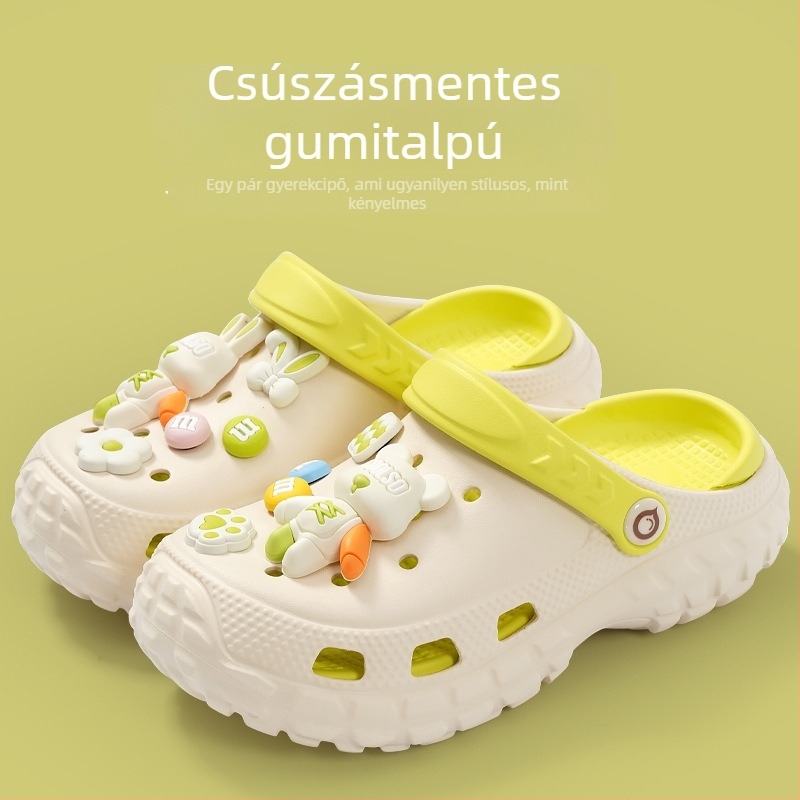 Gyerek EVA klumpa, uniszex, csúszásmentes, 4–16 éveseknek, nyár, strand