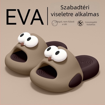 Alysse gyerekeknek EVA habból készült papucs, vastag talppal, csúszásmentes, szagtalanító hatású, rajzfilmszerű mintával, 1–3 évesek, nyár 2025