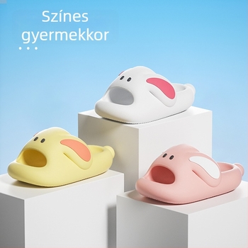 Gyerekeknek készült EVA papucs beltéri használatra, csúszásmentes talppal, dezodoráló, 2025 nyár, állatmintás