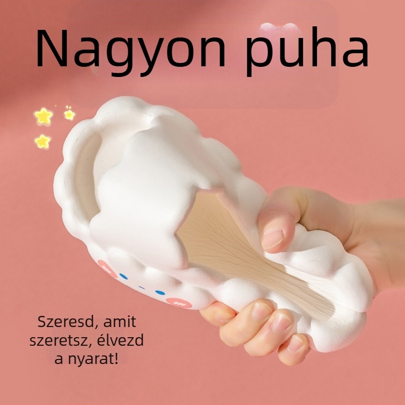 Lányok nyári EVA papucs, csúszásmentes felületű felhőmintázat, EVA felsőrész és EVA talp, 4–12 éveseknek